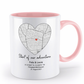 Valentinstag Tasse mit personalisierter Karte| Schollys