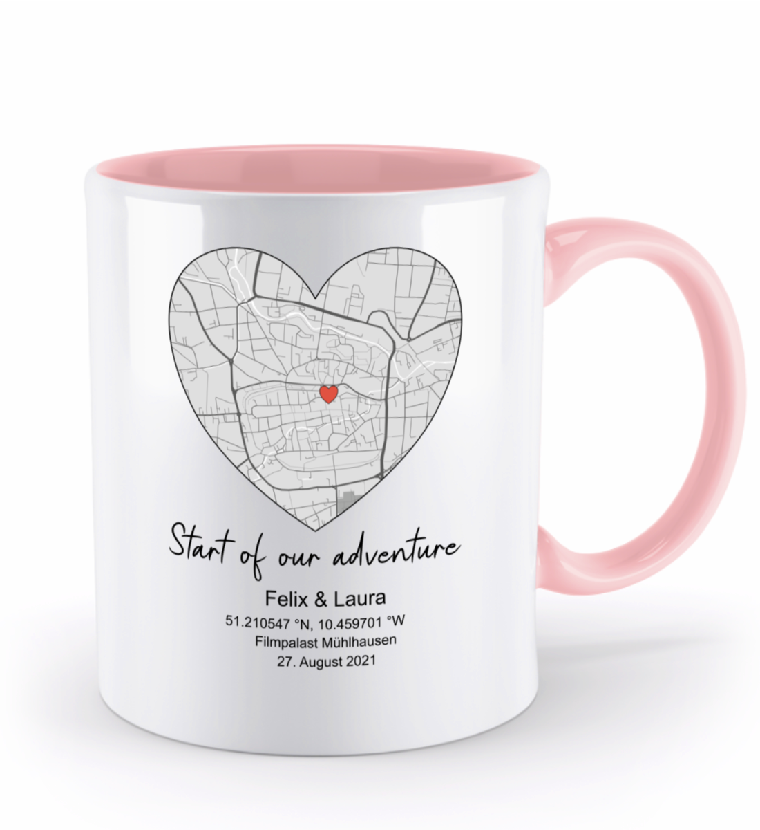Valentinstag Tasse mit personalisierter Karte| Schollys