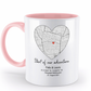 Valentinstag Tasse mit personalisierter Karte| Schollys