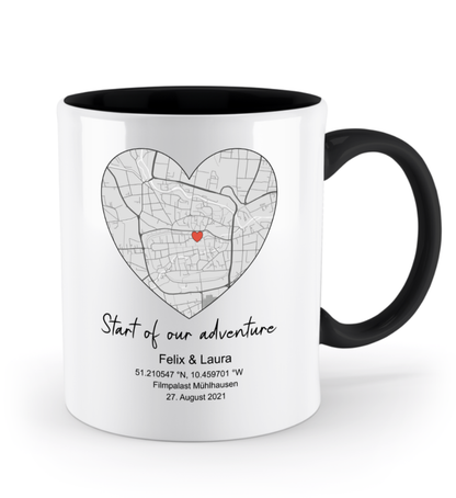 Valentinstag Tasse mit personalisierter Karte| Schollys
