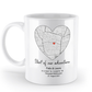 Valentinstag Tasse mit personalisierter Karte| Schollys