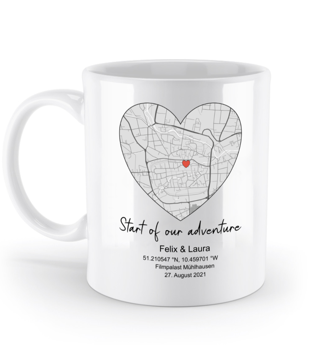 Valentinstag Tasse mit personalisierter Karte| Schollys