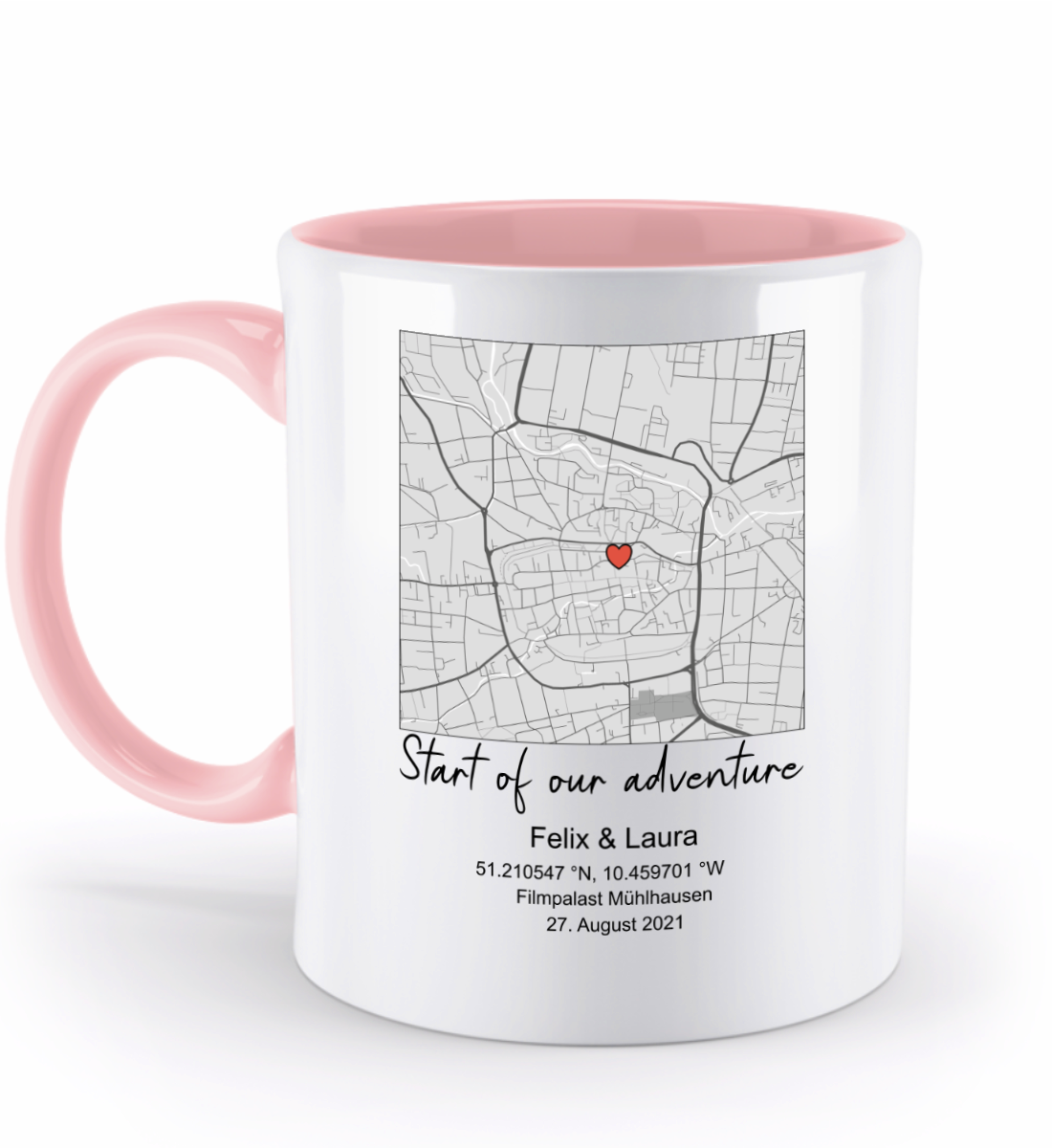 Valentinstag Tasse mit personalisierter Karte| Schollys