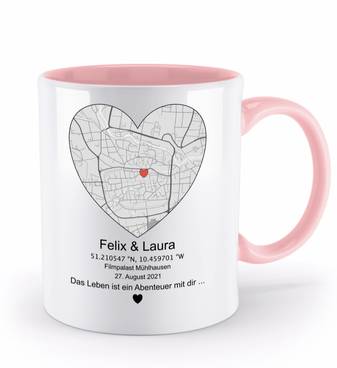 Valentinstag Tasse mit personalisierter Karte| Schollys