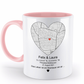 Valentinstag Tasse mit personalisierter Karte| Schollys