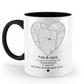 Valentinstag Tasse mit personalisierter Karte| Schollys
