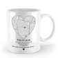 Valentinstag Tasse mit personalisierter Karte| Schollys