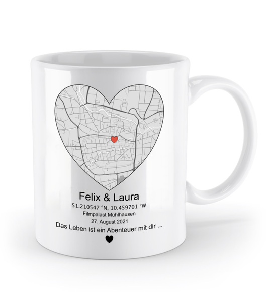 Valentinstag Tasse mit personalisierter Karte| Schollys
