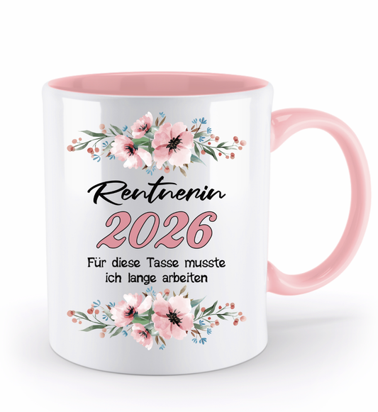 Tasse Rentnerin - personalisiert mit Jahr oder Name | Schollys - Schollys