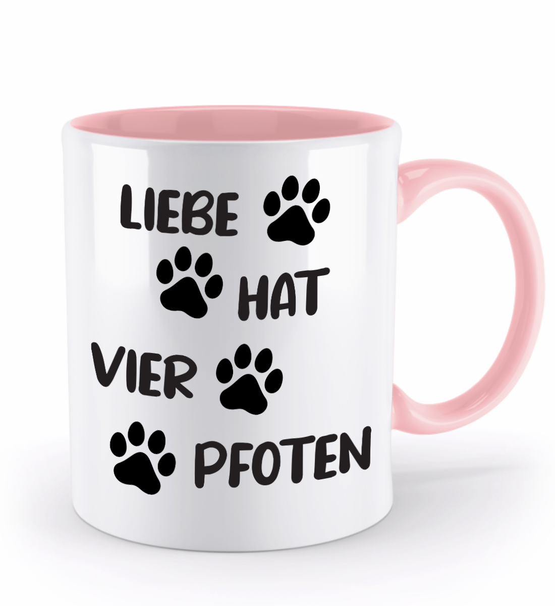 Tasse „Liebe hat vier Pfoten“
