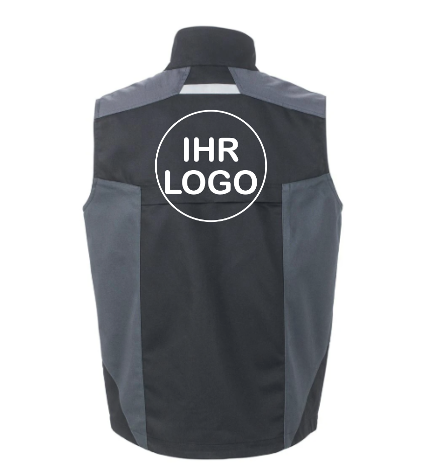 Workwear Vest mit Firmenlogo Brust & Rückendruck | Schollys