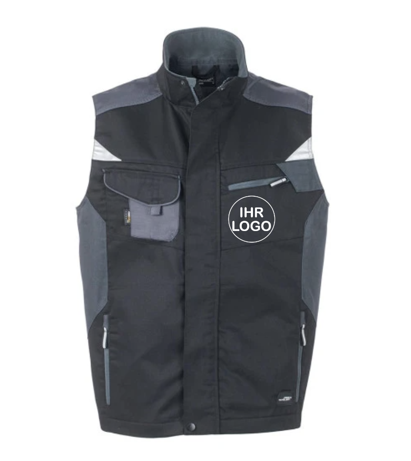 Workwear Vest mit Firmenlogo Brust & Rückendruck | Schollys