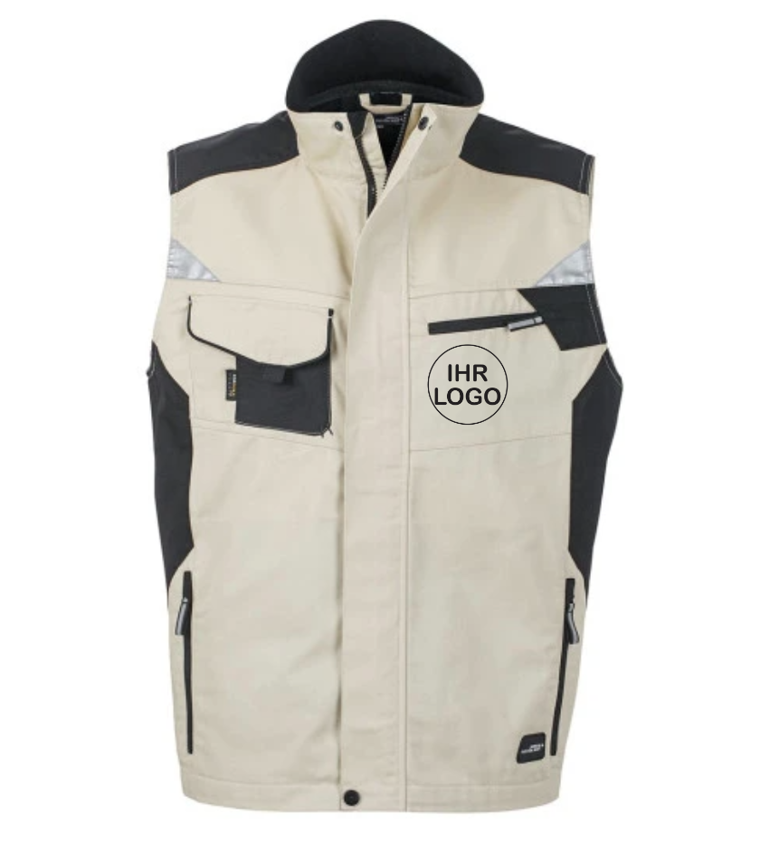 Workwear Vest mit Firmenlogo Brust & Rückendruck | Schollys
