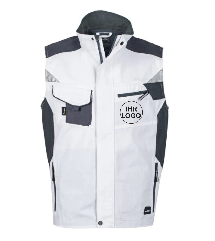 Workwear Vest mit Firmenlogo Brust & Rückendruck | Schollys