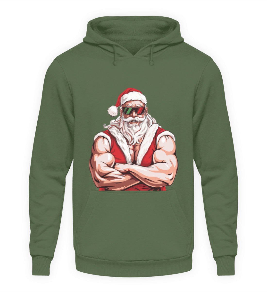 Bodybuilder Santa - Unisex Hoodie - Schollys