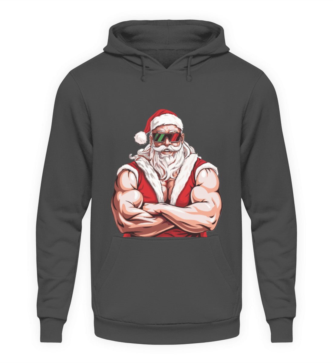 Bodybuilder Santa - Unisex Hoodie - Schollys