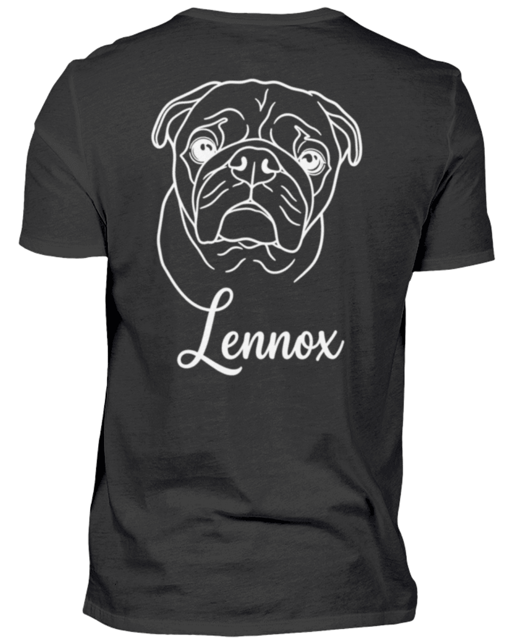 Hundepapa T-Shirt mit Haustier – Personalisiert - Herren Shirt - Schollys