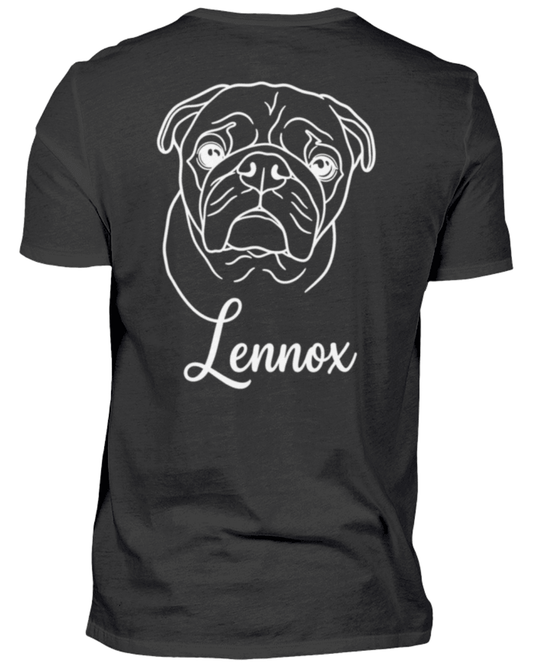 Hundepapa T-Shirt mit Haustier – Personalisiert - Herren Shirt - Schollys