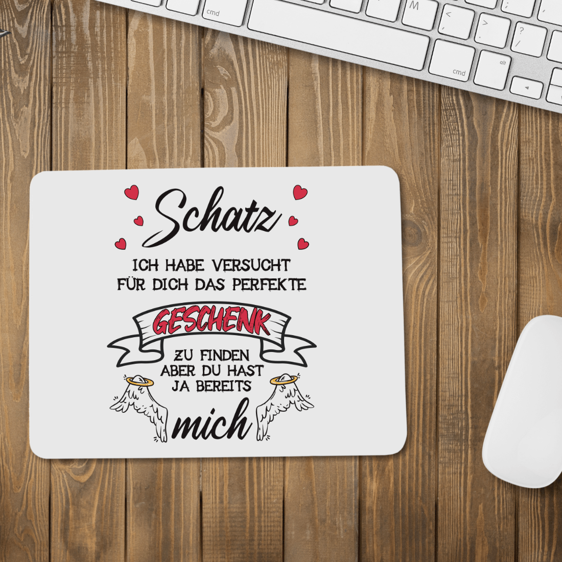Mousepad "Schatz ich habe versucht..." | Schollys - Schollys