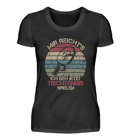 Tischtennis Damen T-Shirt - Retro Look - "Ich gehe jetzt Tischtennis spielen!" | Schollys - Schollys