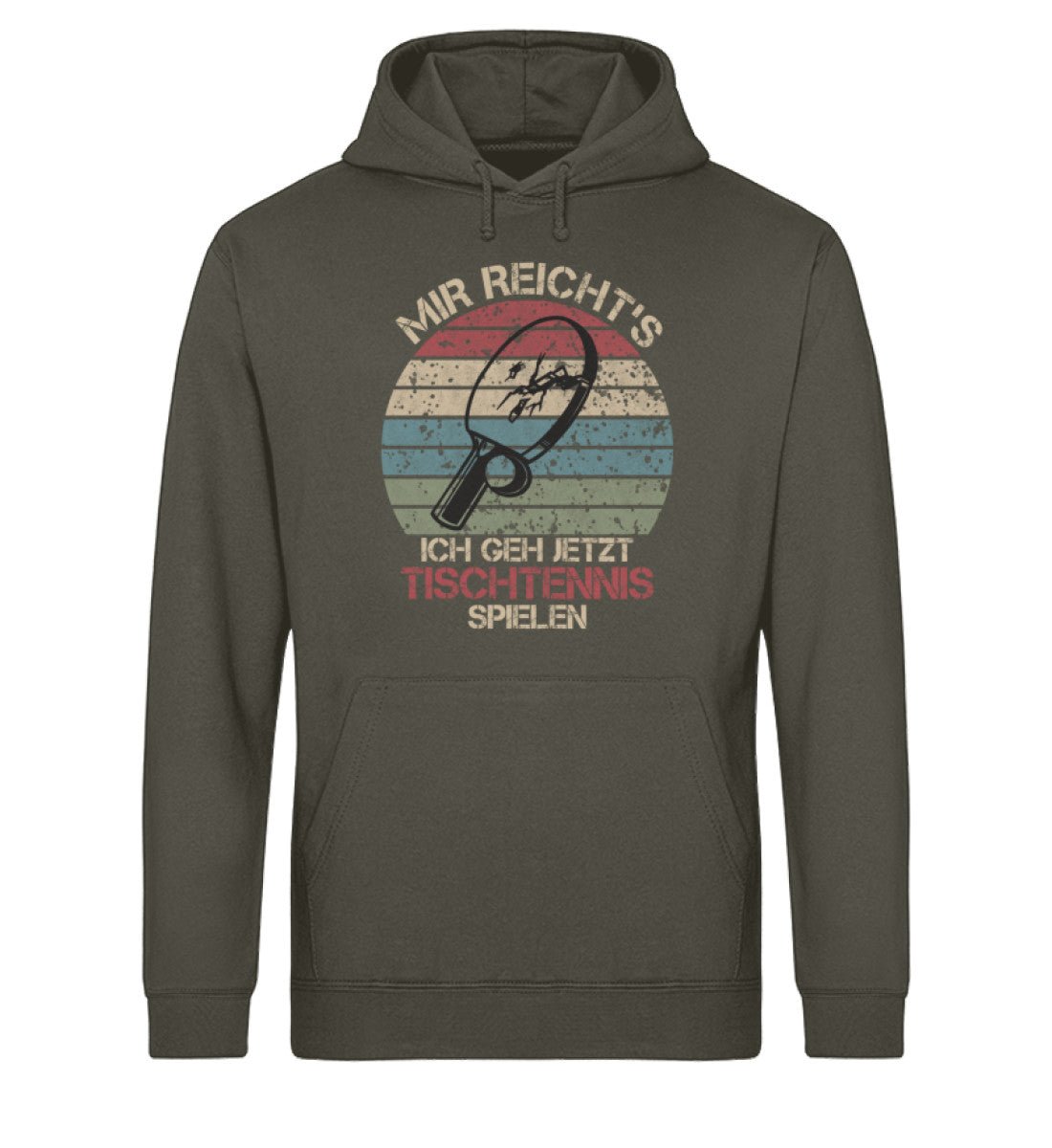 Tischtennis Unisex Hoodie - Retro Look - "Ich gehe jetzt Tischtennis spielen!" | Schollys - Schollys
