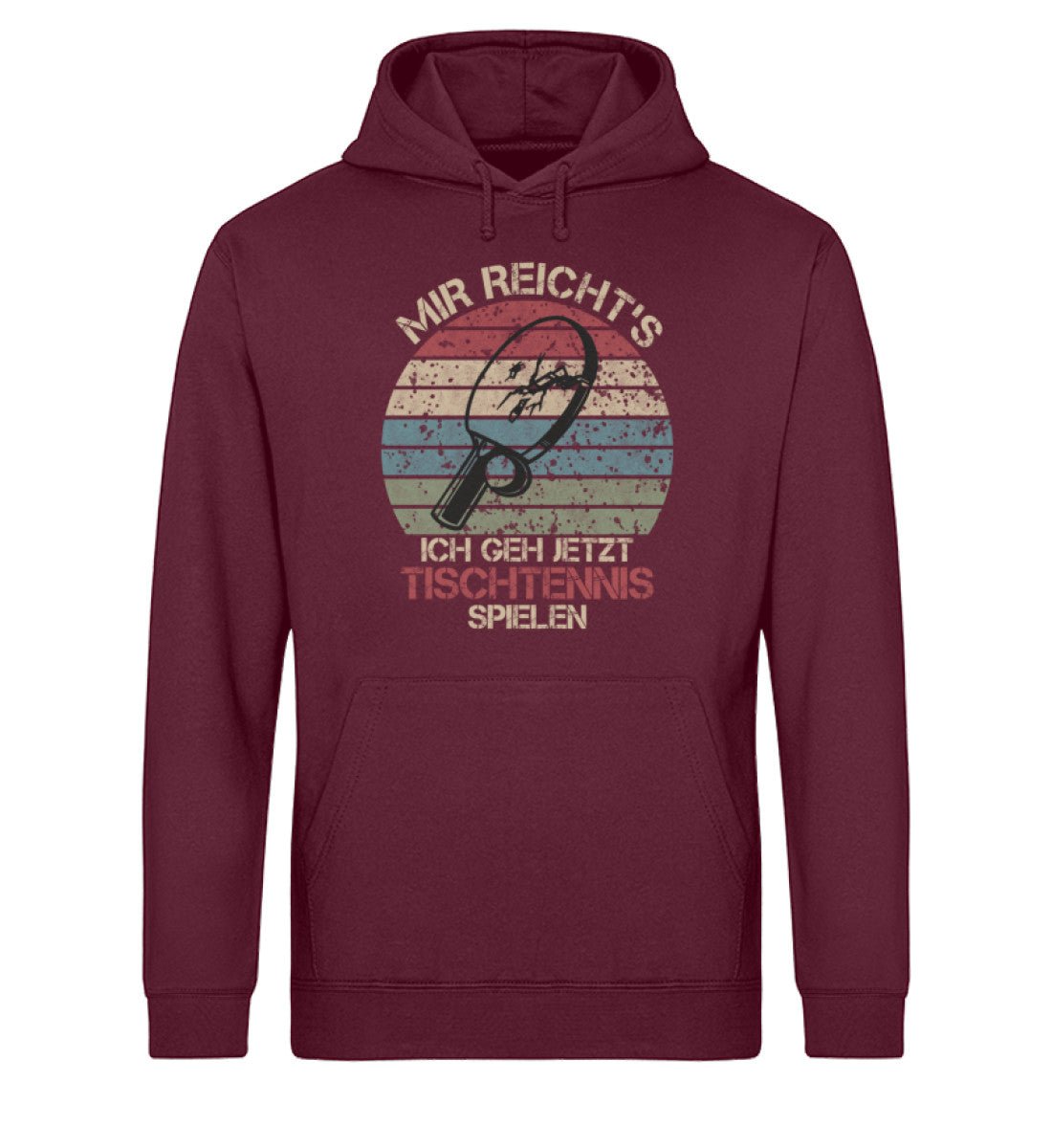Tischtennis Unisex Hoodie - Retro Look - "Ich gehe jetzt Tischtennis spielen!" | Schollys - Schollys