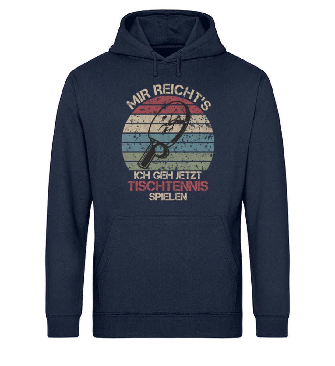 Tischtennis Unisex Hoodie - Retro Look - "Ich gehe jetzt Tischtennis spielen!" | Schollys - Schollys