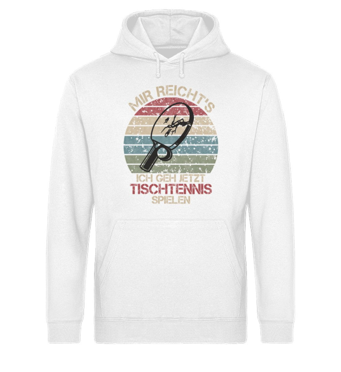 Tischtennis Unisex Hoodie - Retro Look - "Ich gehe jetzt Tischtennis spielen!" | Schollys - Schollys