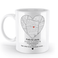 Valentinstag Tasse mit personalisierter Karte| Schollys - Schollys