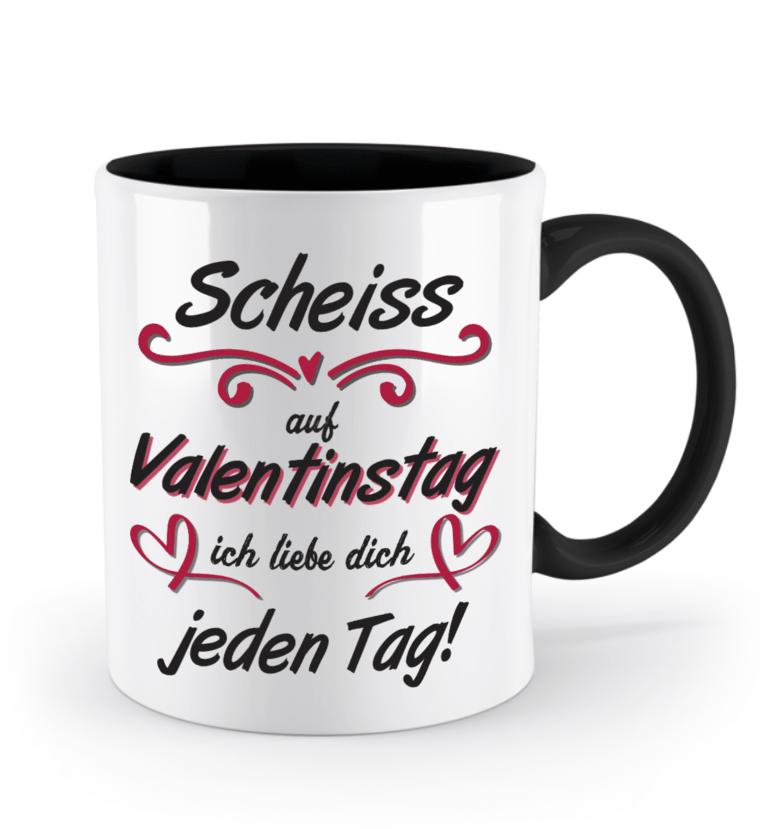 Valentinstag Tasse - "Scheiss auf Valentinstag" | Schollys - Schollys
