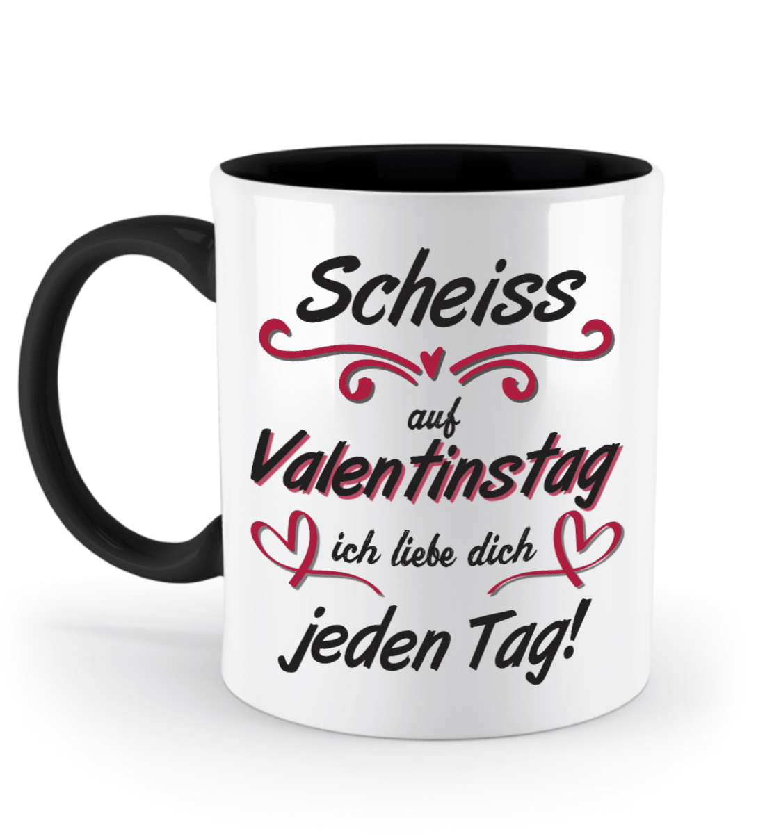 Valentinstag Tasse - "Scheiss auf Valentinstag" | Schollys - Schollys